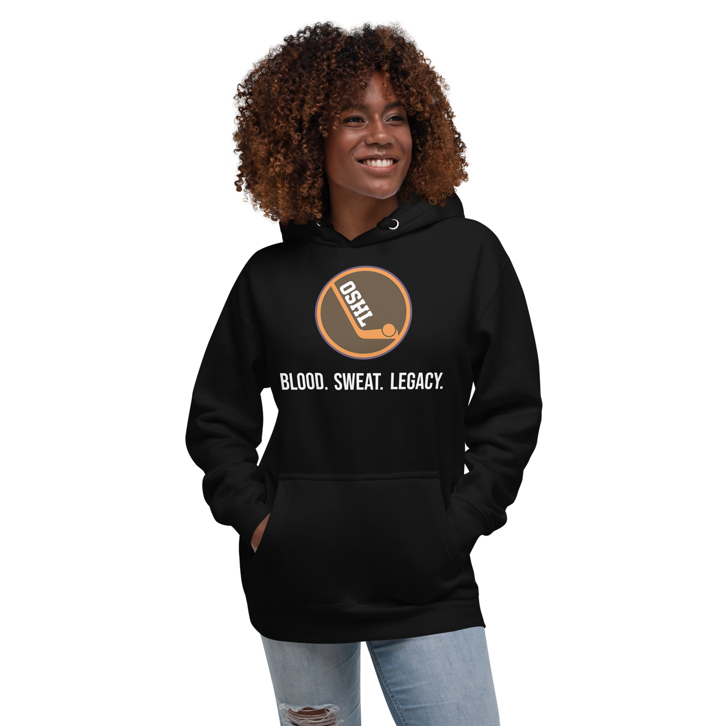 OSHL Blood. Sweat. Legacy. Hoodie – PUCK OFF Ball Hockey Apparel | Tournament Pullover