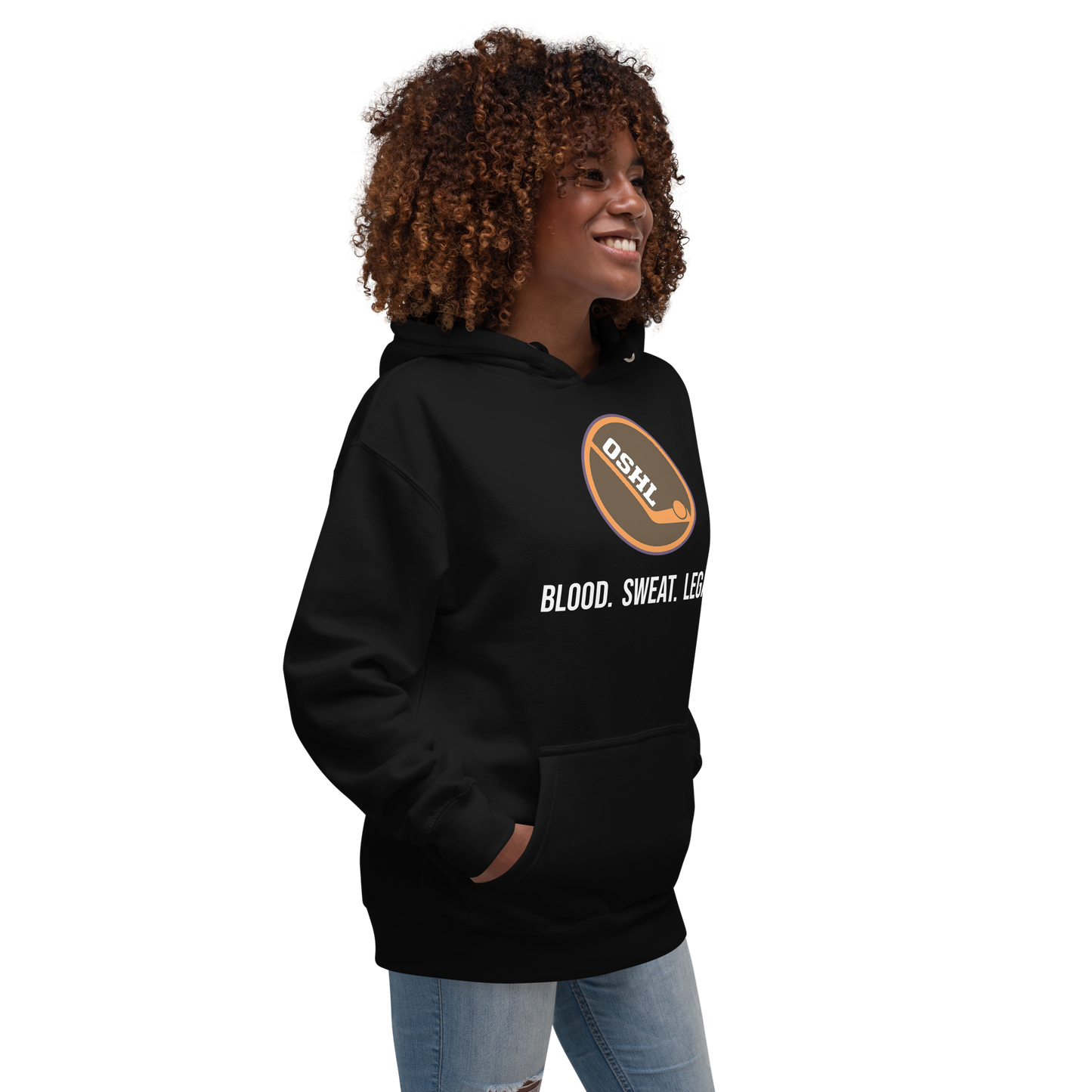 OSHL Blood. Sweat. Legacy. Hoodie – PUCK OFF Ball Hockey Apparel | Tournament Pullover