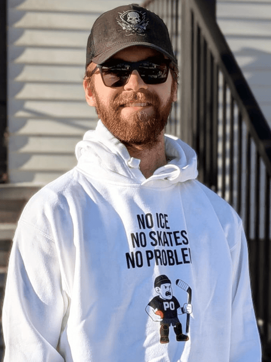 No Ice No Skates No Problem Hoodie - Puck Off - Ball Hockey Apparel