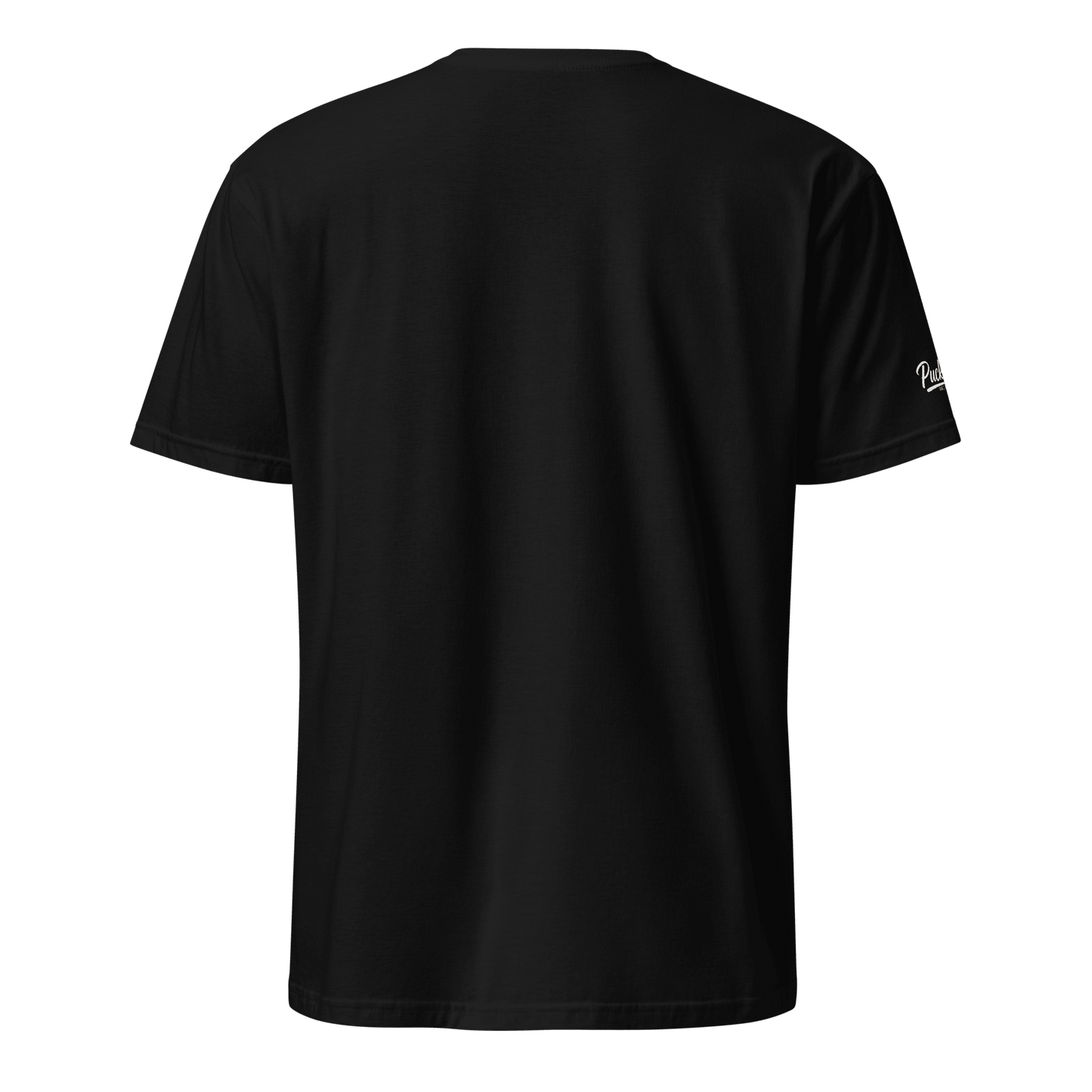 Puck Off Mascot Badge Ball Hockey Tee - Black - Puck Off - Ball Hockey Apparel