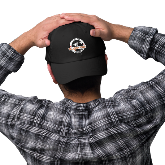 PUCK OFF Dek Hockey Dad Hat – DTF Badge Embroidered Cap | Ball Hockey Streetwear