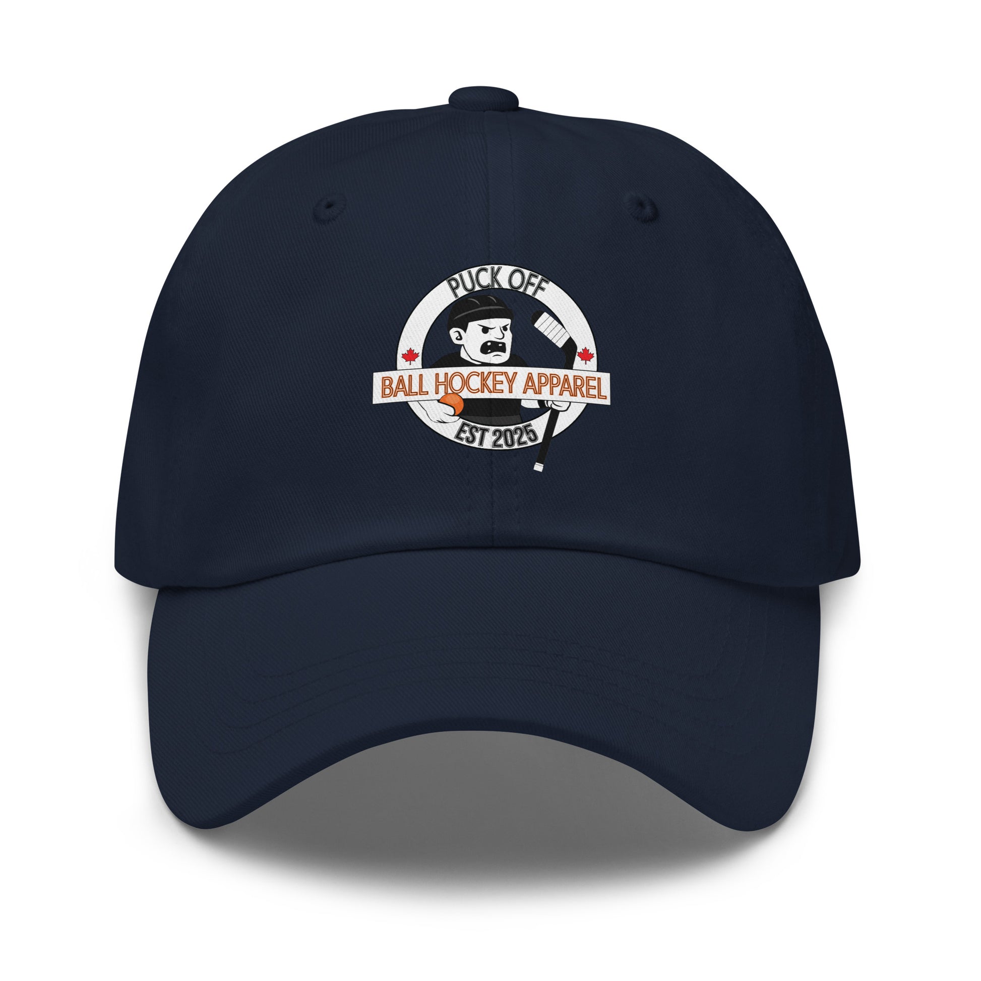 Puck Off Dad Hat unisex ball hockey cap