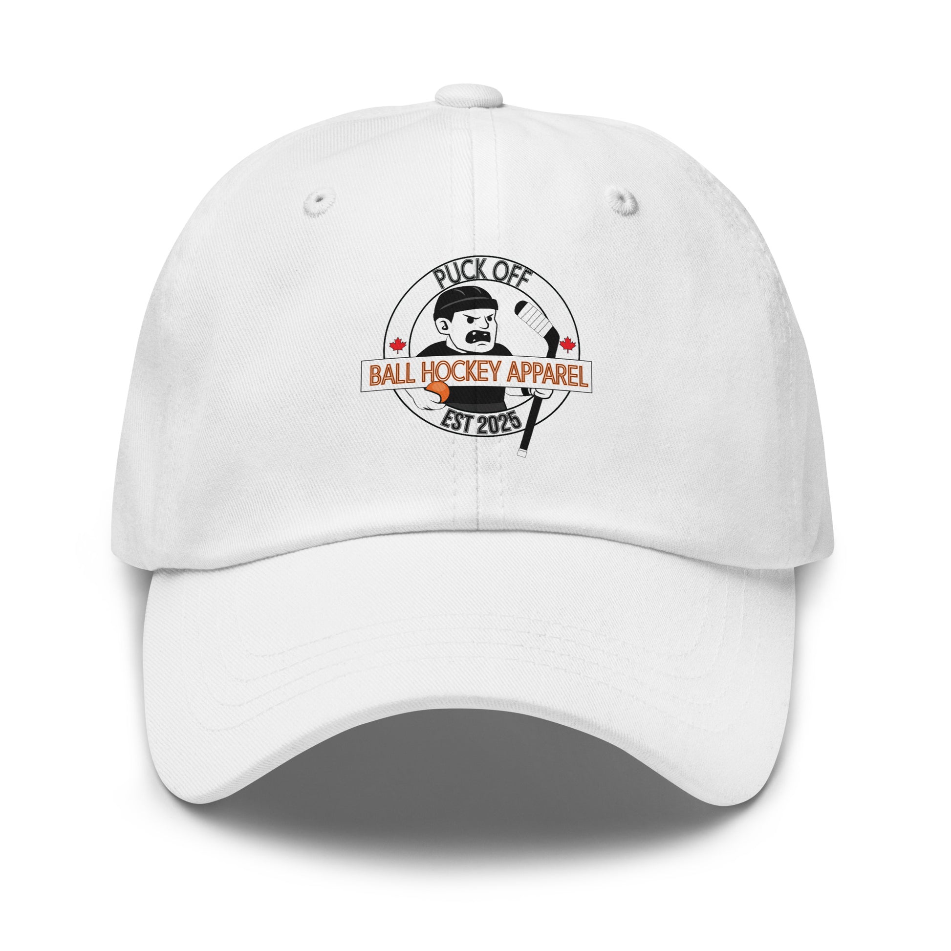 Puck Off Dad Hat unisex ball hockey cap
