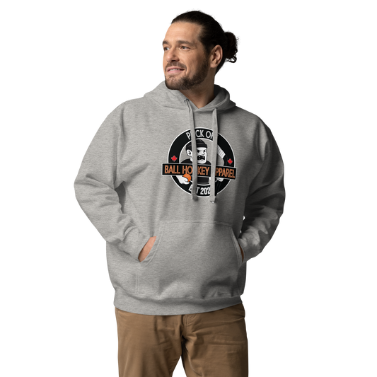 PUCK OFF Mascot Logo Hoodie ball hockey pullover