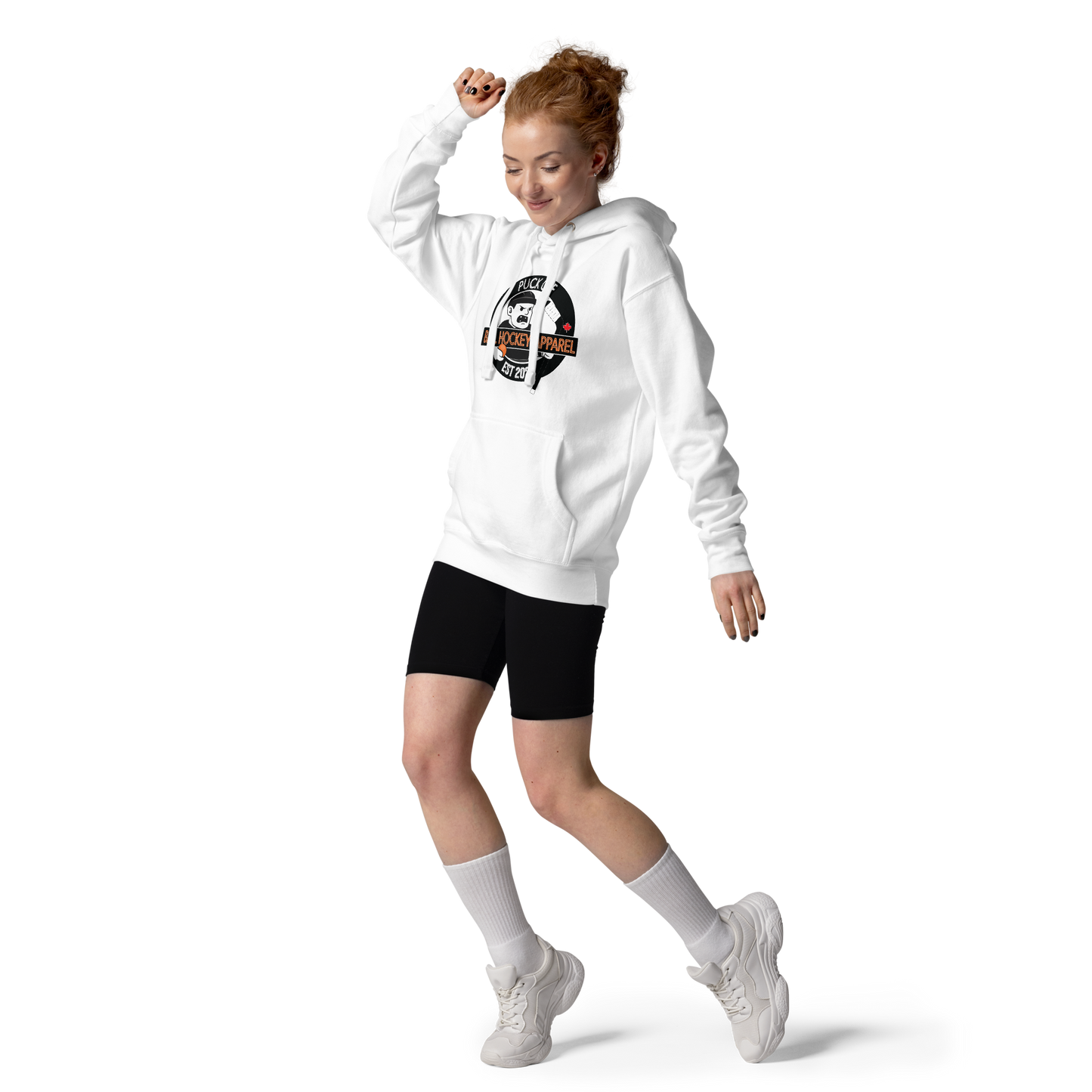 PUCK OFF Mascot Logo Hoodie – Ball Hockey Legends Pullover
