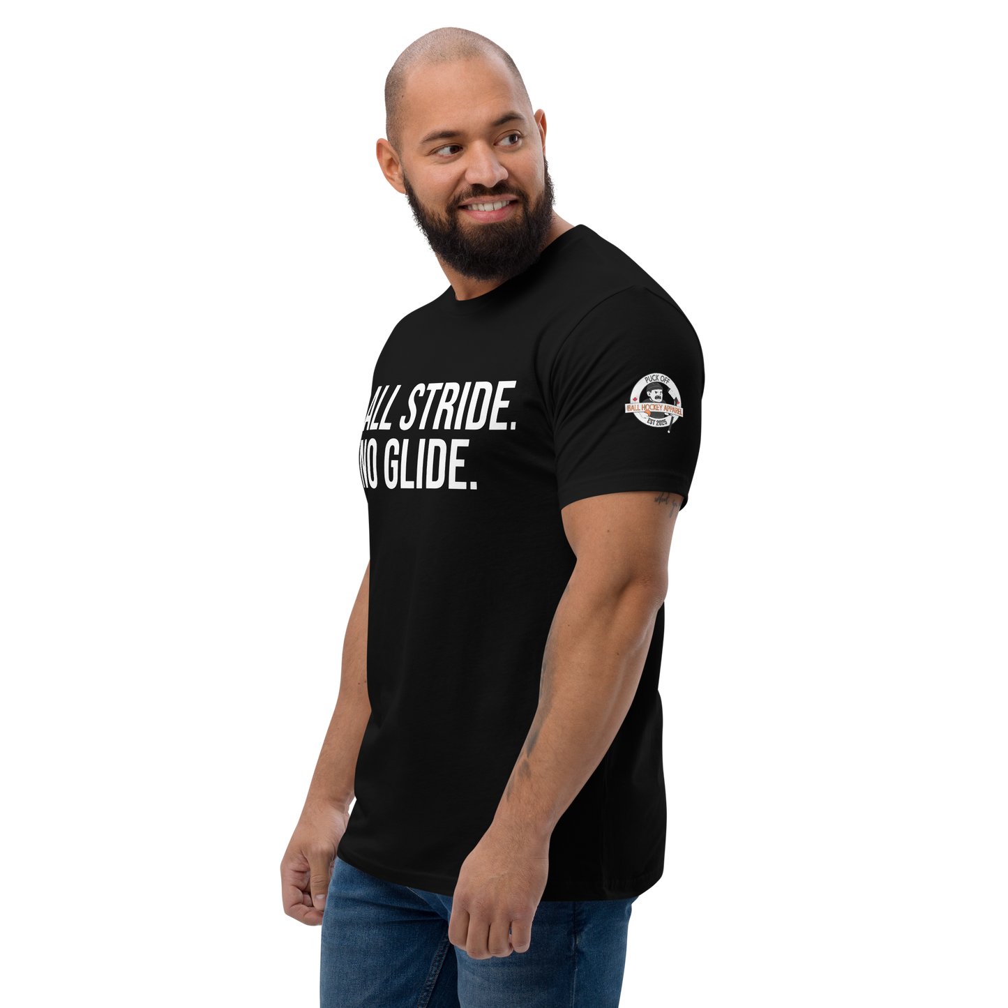 All Stride. No Glide. T-Shirt – PUCK OFF Ball Hockey Tee | Unisex Streetwear