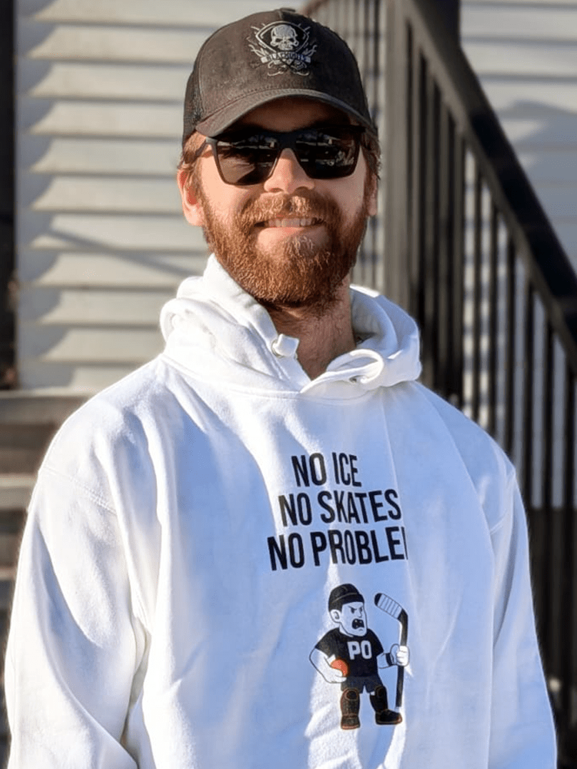No Ice No Skates No Problem Hoodie - Puck Off - Ball Hockey Apparel