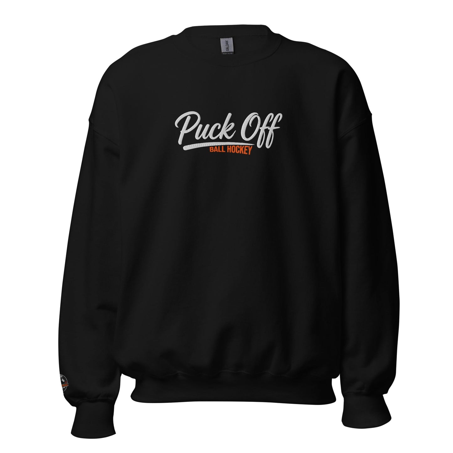 Puck Off Ball Hockey Crewneck Sweatshirt - Black - Puck Off - Ball Hockey Apparel