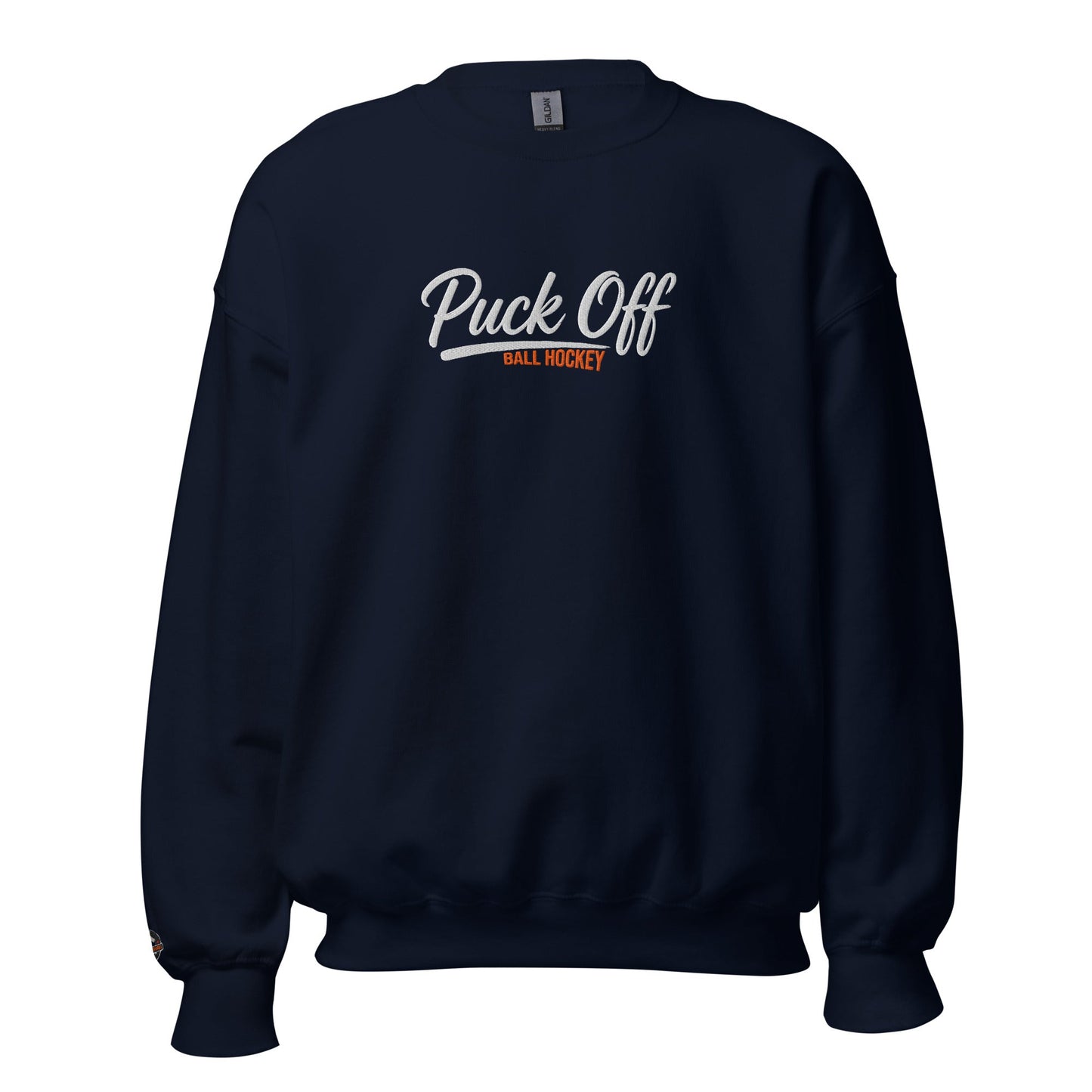 Puck Off Ball Hockey Crewneck Sweatshirt - Navy - Puck Off - Ball Hockey Apparel