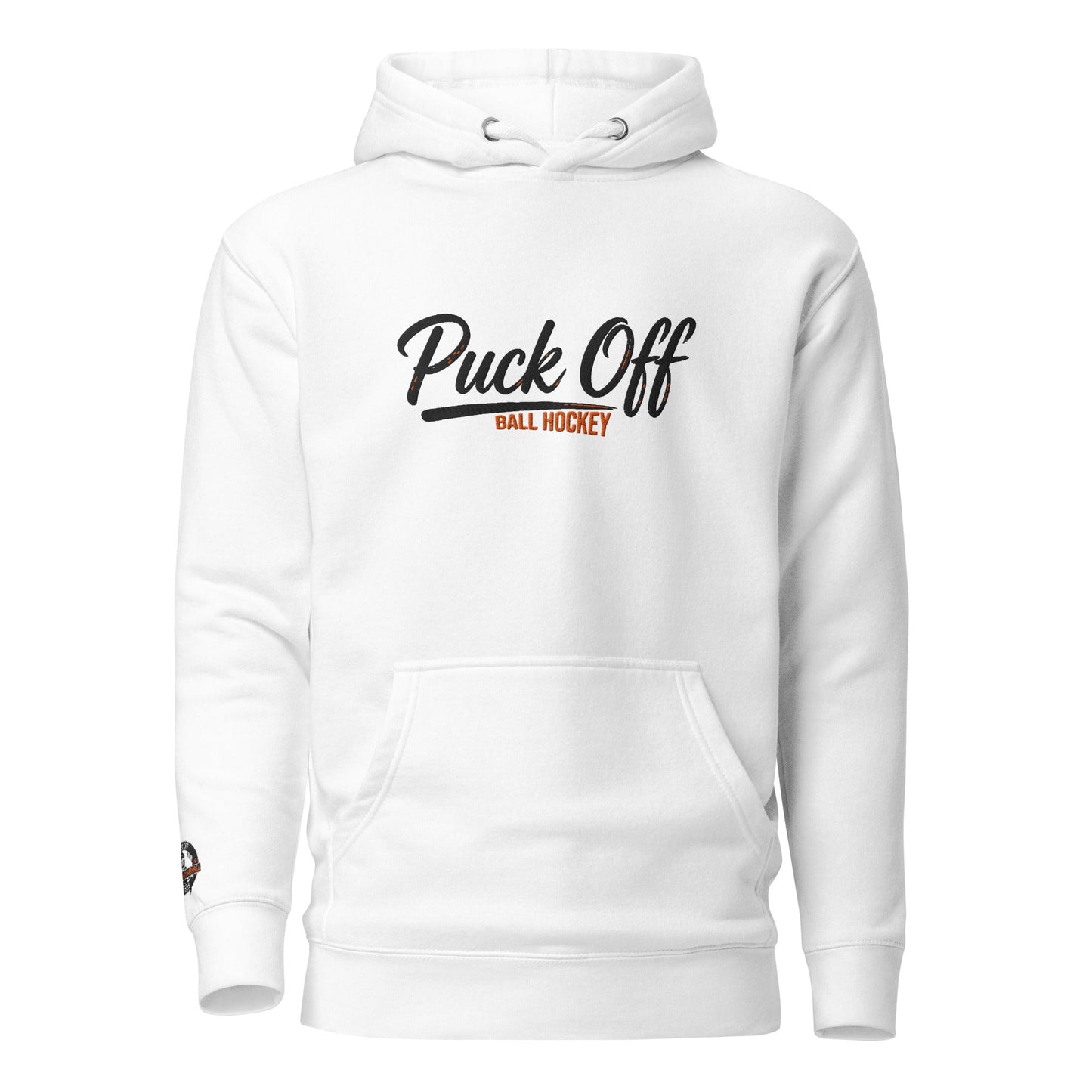 Puck Off Ball Hockey Hoodie - White - Puck Off - Ball Hockey Apparel