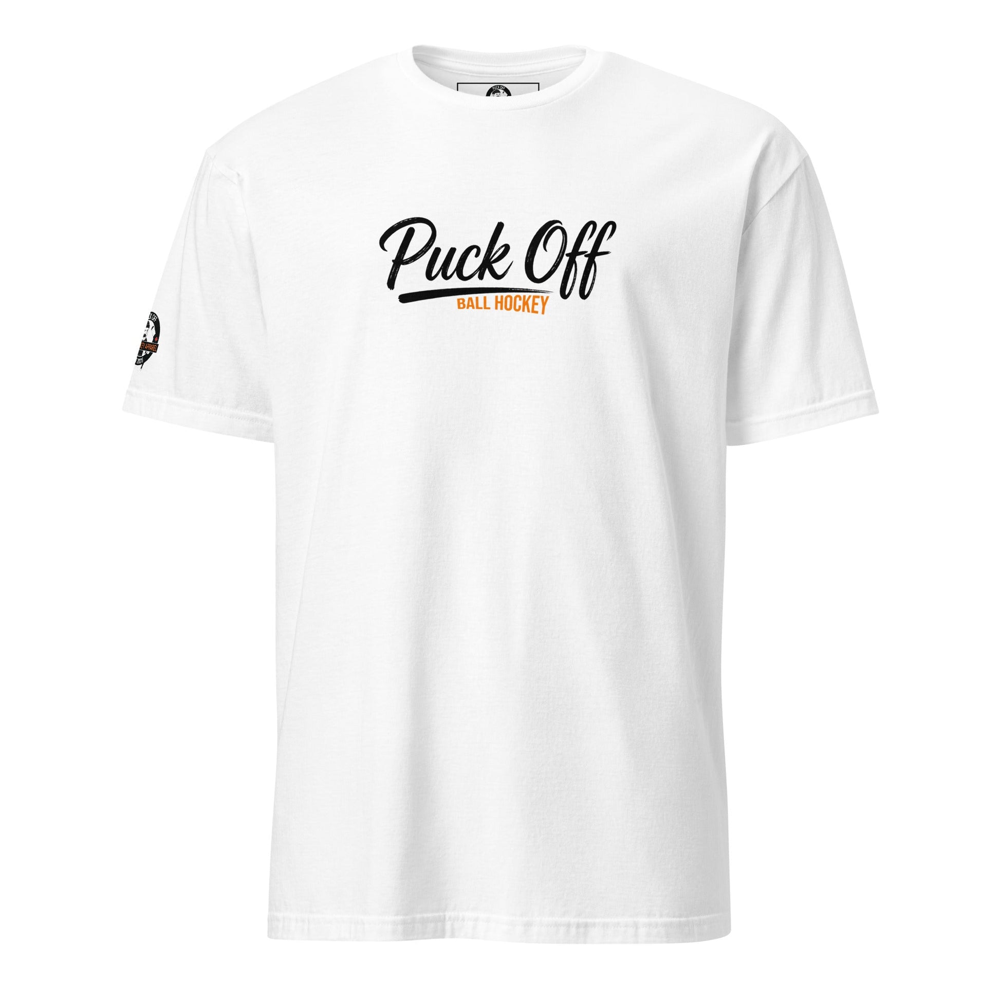 Puck Off Ball Hockey Tee - White - Puck Off - Ball Hockey Apparel