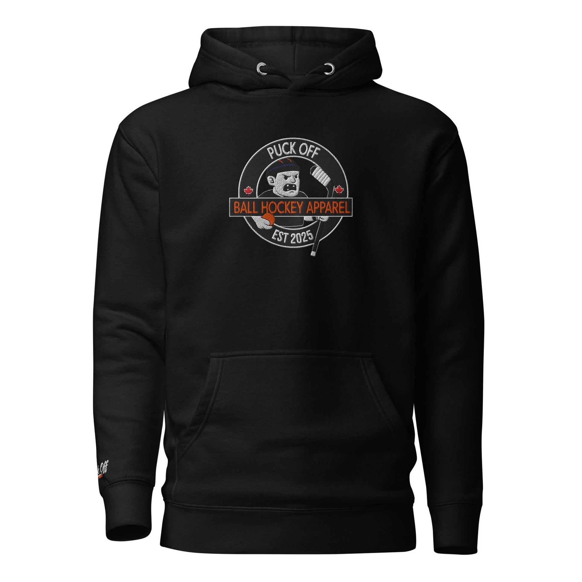 Puck Off Classic Hoodie - Black - Puck Off - Ball Hockey Apparel
