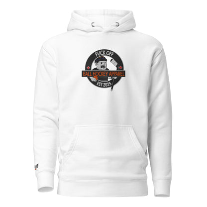 Puck Off Classic Hoodie - White - Puck Off - Ball Hockey Apparel
