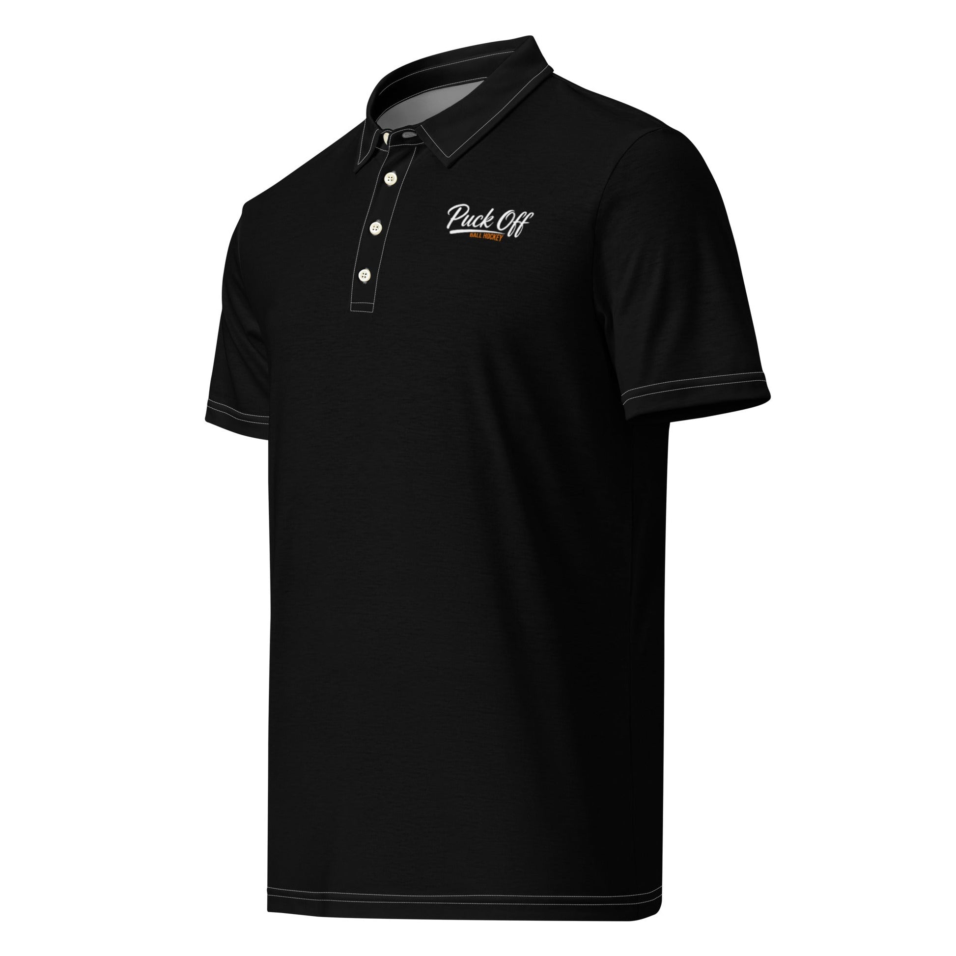 Puck Off Classic Polo - Black - Puck Off - Ball Hockey Apparel