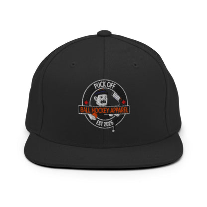 Puck Off Classic Snapback Hat - Black - Puck Off - Ball Hockey Apparel