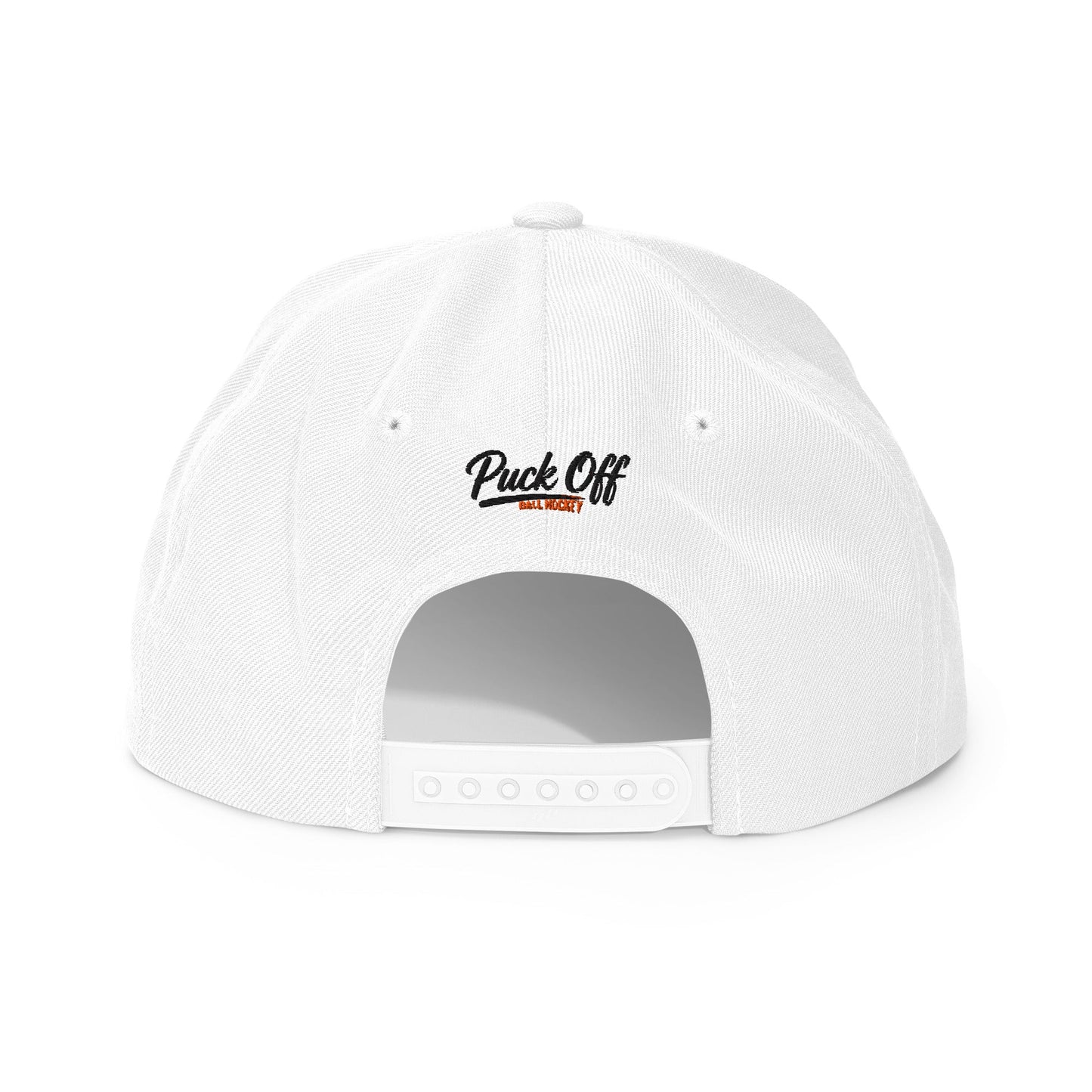 Puck Off Classic Snapback Hat - White - Puck Off - Ball Hockey Apparel