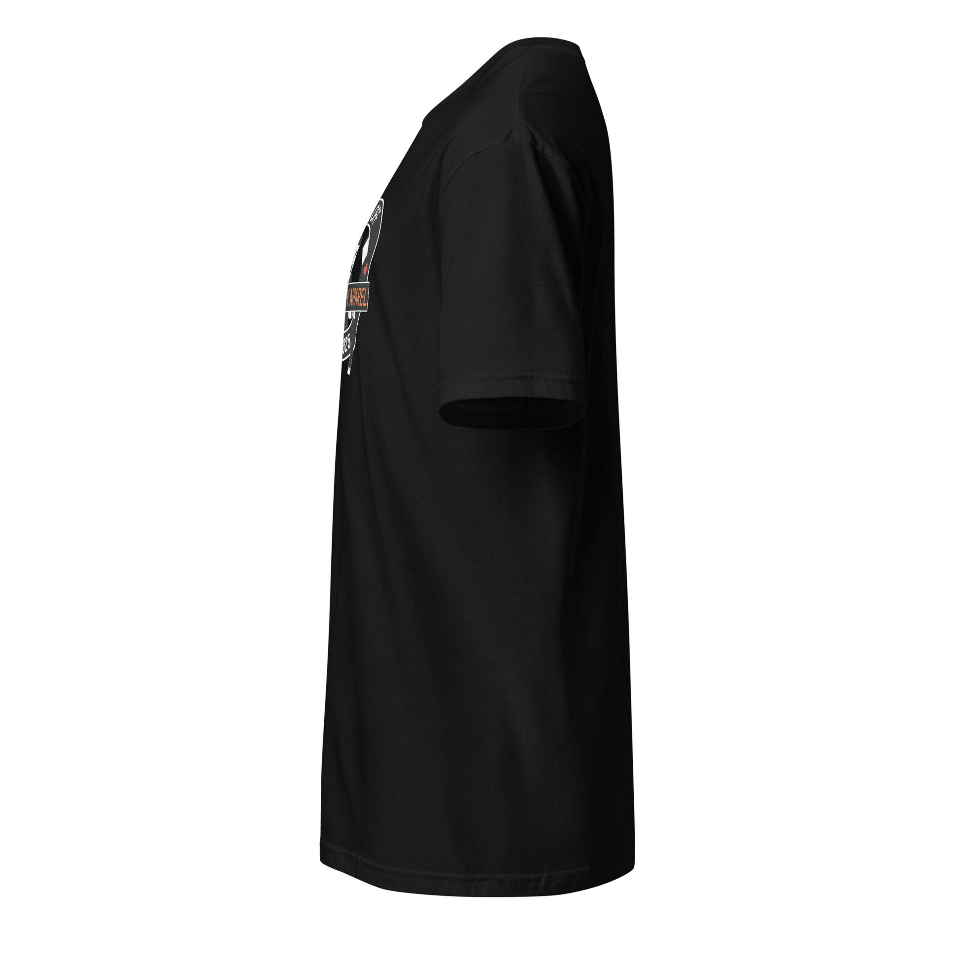Puck Off Mascot Badge Ball Hockey Tee - Black - Puck Off - Ball Hockey Apparel