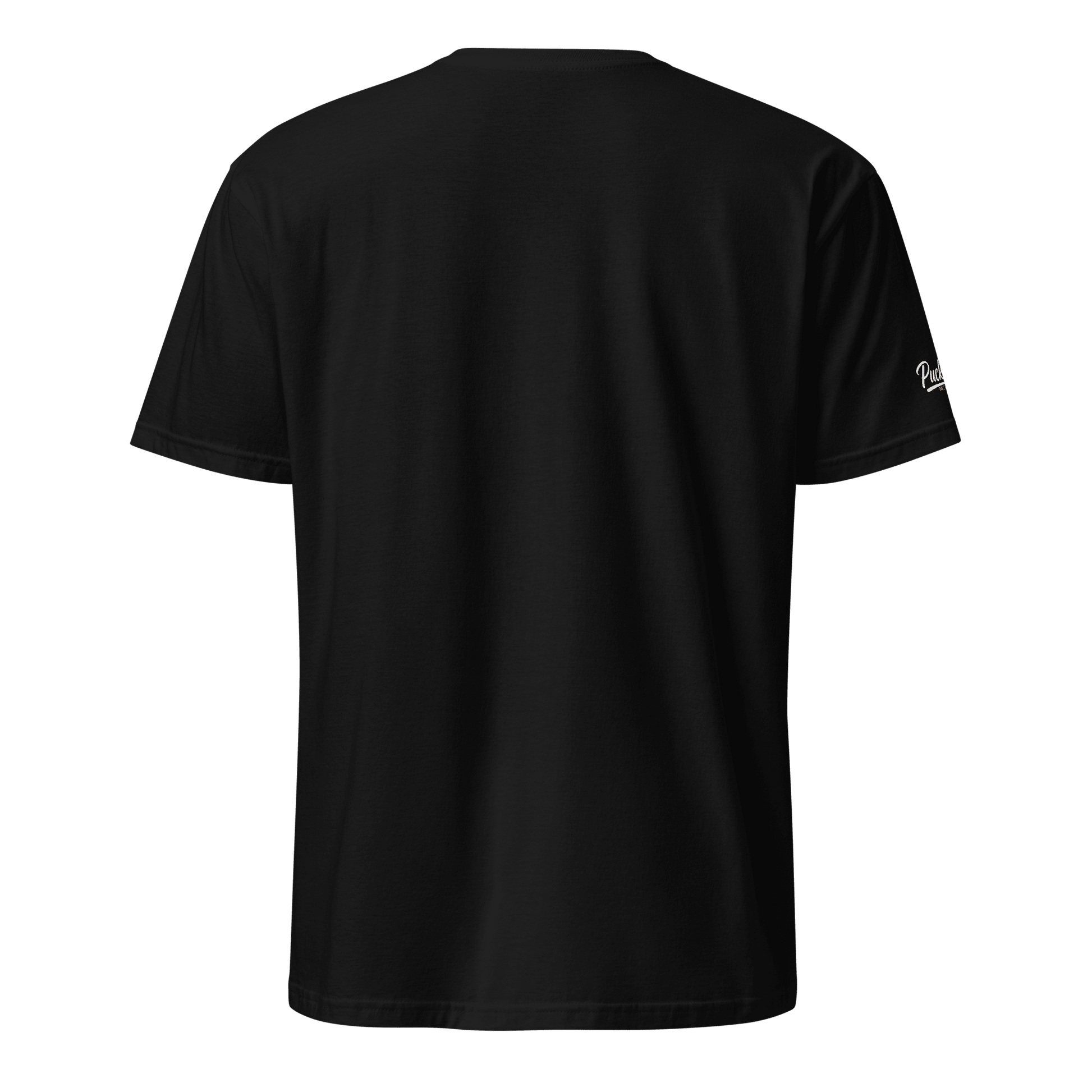 Puck Off Mascot Badge Ball Hockey Tee - Black - Puck Off - Ball Hockey Apparel