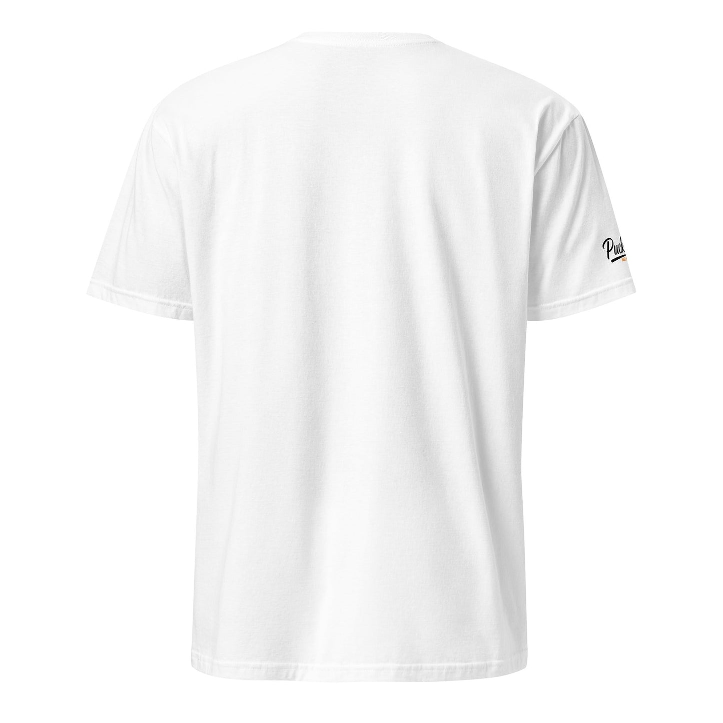 Puck Off Mascot Badge Ball Hockey Tee - White - Puck Off - Ball Hockey Apparel