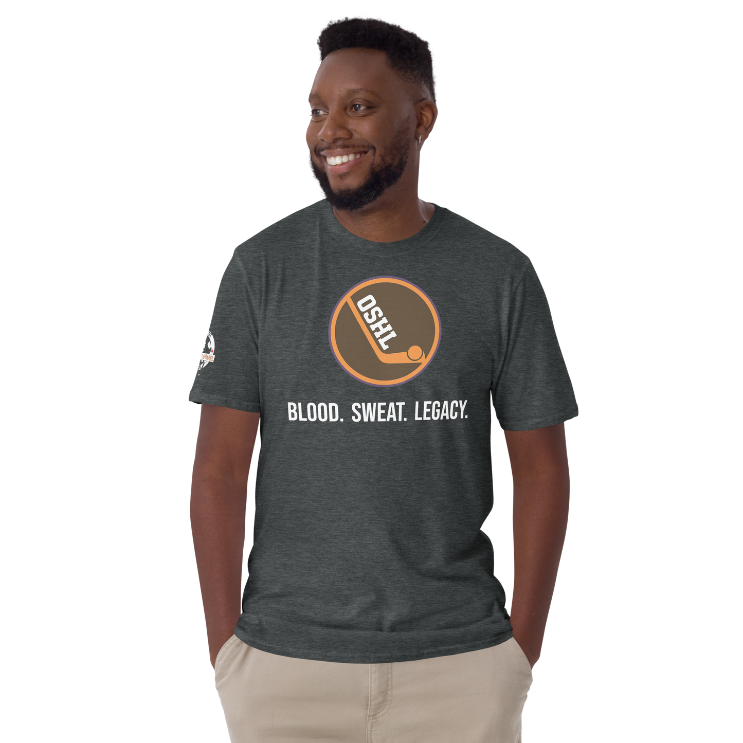 OSHL Blood. Sweat. Legacy. Tee | Puck Off Ball Hockey Apparel