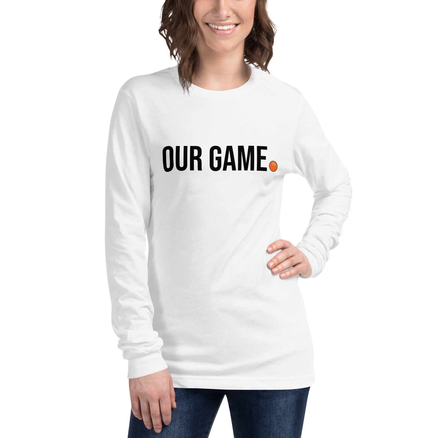 OUR GAME TAKES BALLS Ball Hockey Long Sleeve Tee