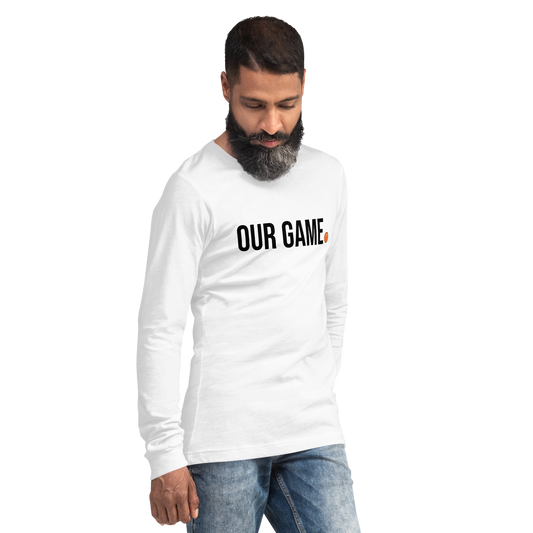OUR GAME TAKES BALLS Ball Hockey Long Sleeve Tee